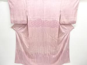 変わり縞模様付け下げ小紋着物